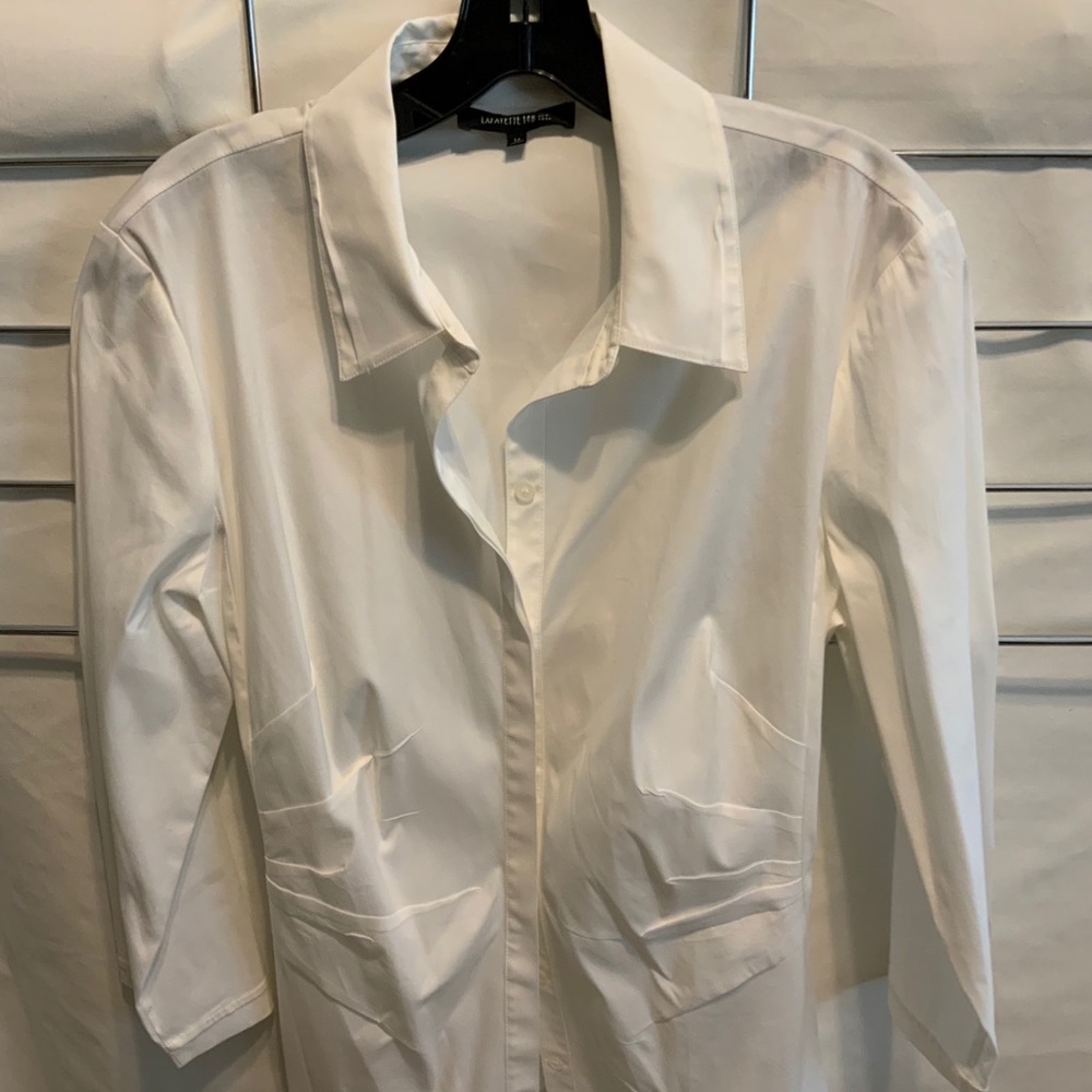 Lafayette 148 White Shirt -SZ 14